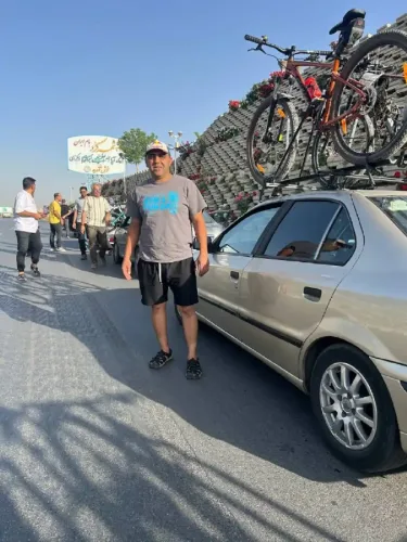 رکاب زنی در طبیعت زیبای چهارمحال.باربند حمل دوچرخه