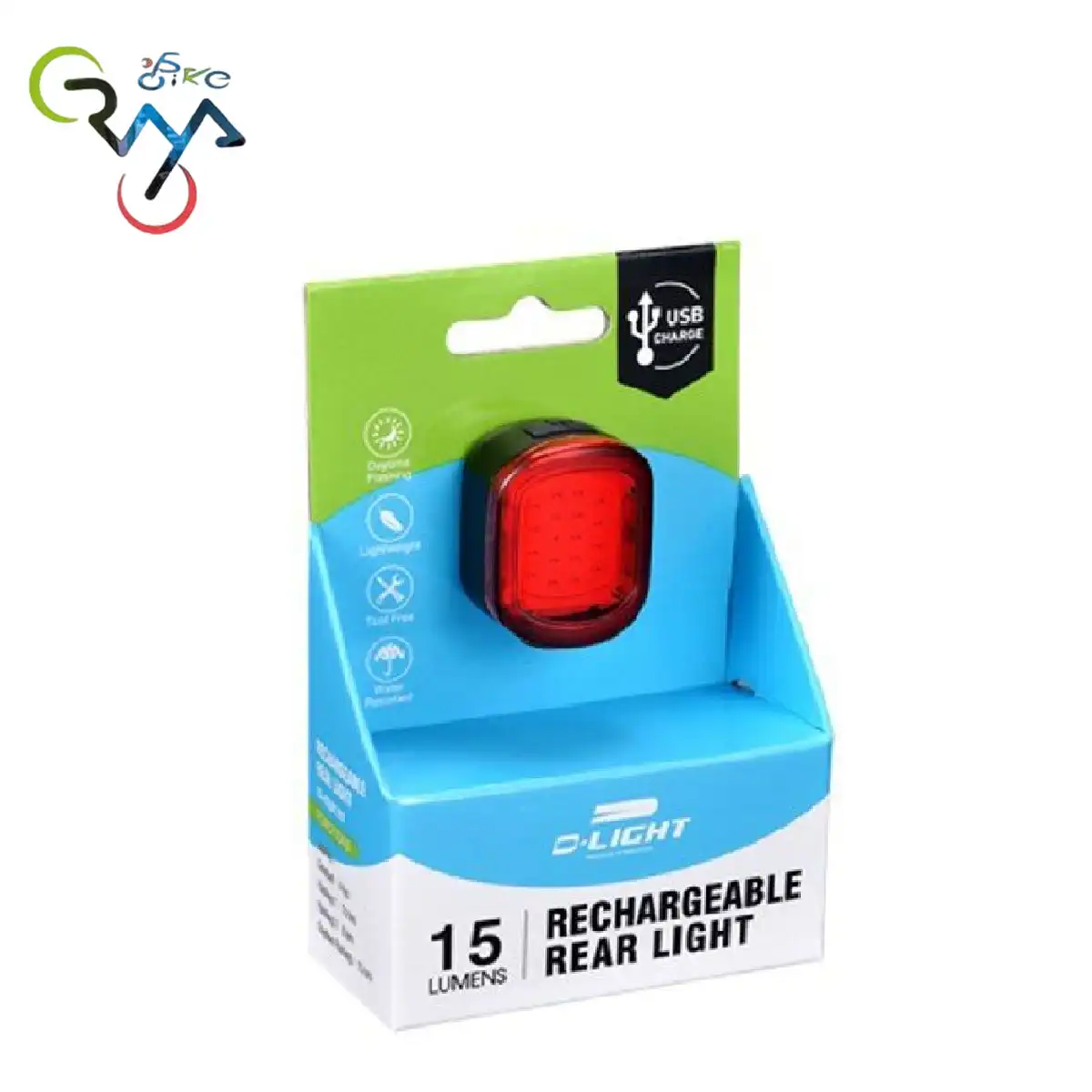 چراغ عقب شارژی 15 لومن مدل دی لایت D-Light CG-422R