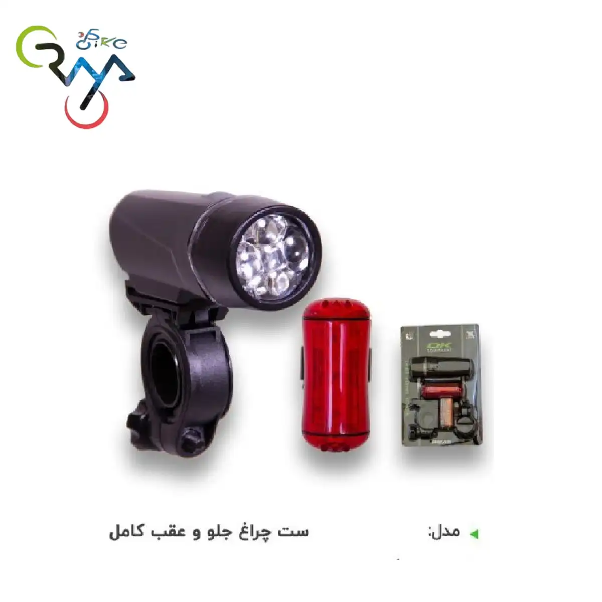 چراغ دوچرخه عقب و جلو اکی مدل XC100c102